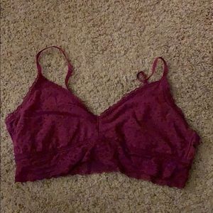 Burgundy bralette